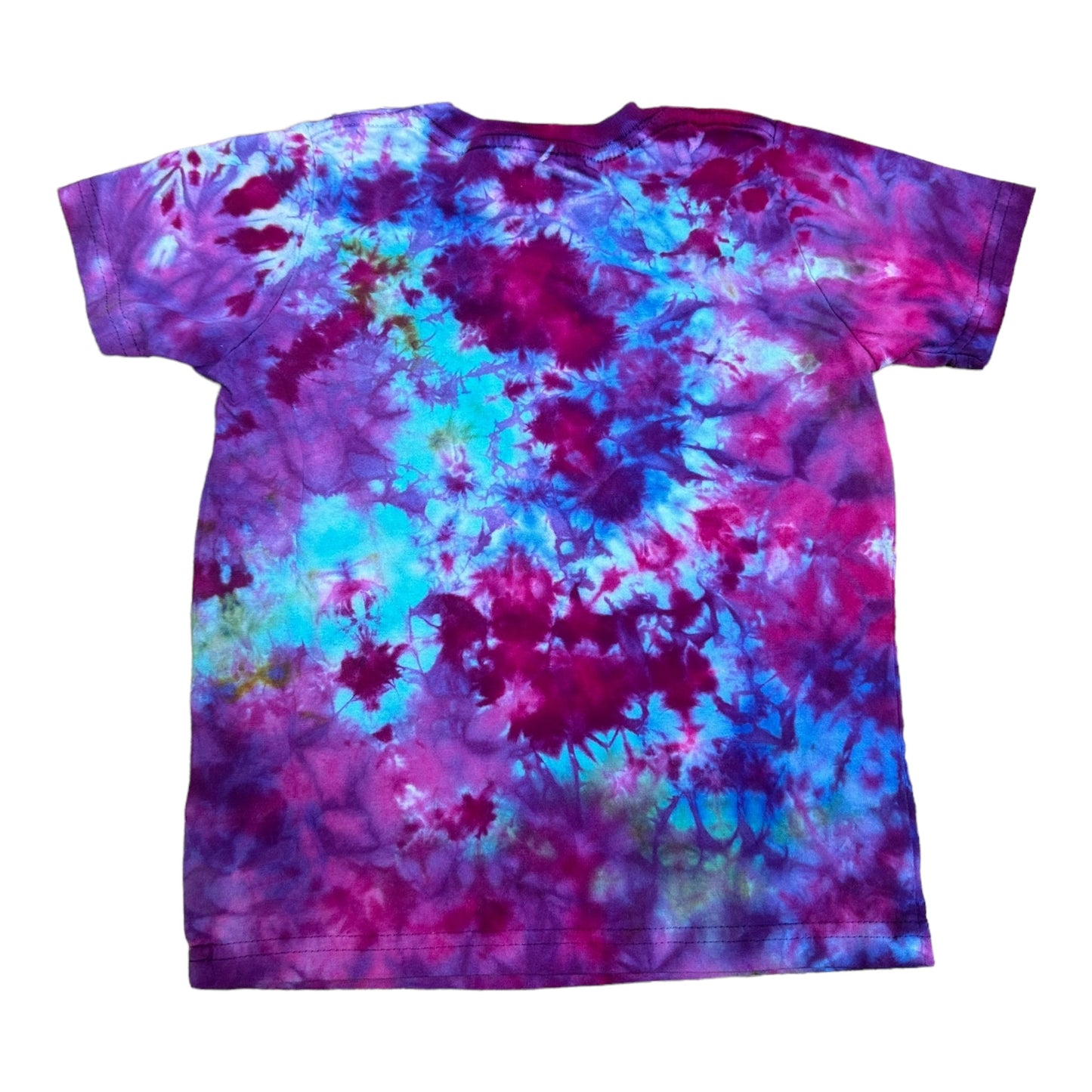 Toddler 4T Blue Purple and Green Scrunch Ice Dye Tie Dye Shirt