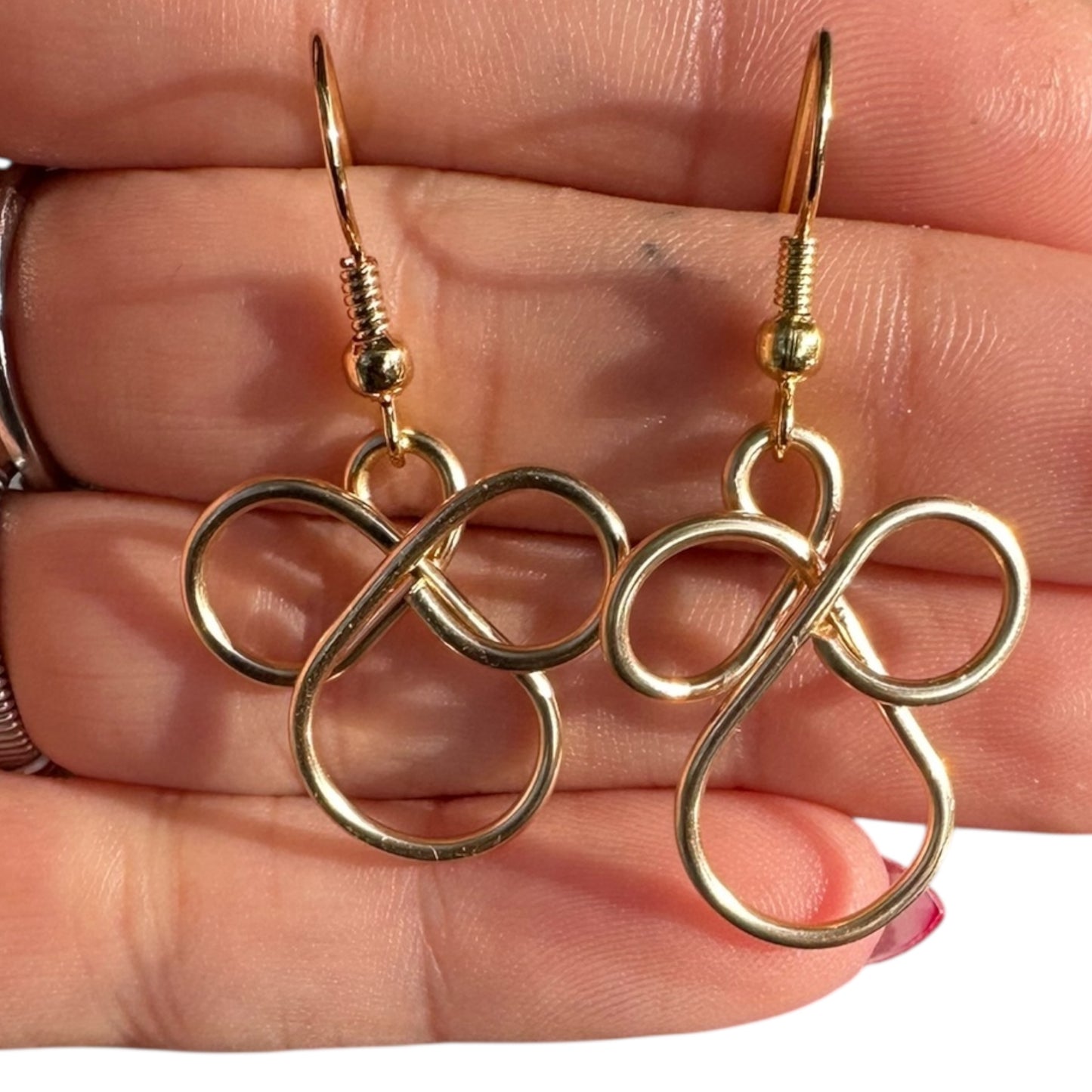 Sterling Silver | 14KT Gold Filled Hypoallergenic Angel Dangle Wire Earring