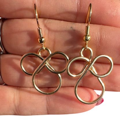 Sterling Silver | 14KT Gold Filled Hypoallergenic Angel Dangle Wire Earring