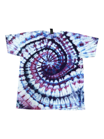 Youth XL Purple Hues Spiral Ice Dye Tie Dye Shirt