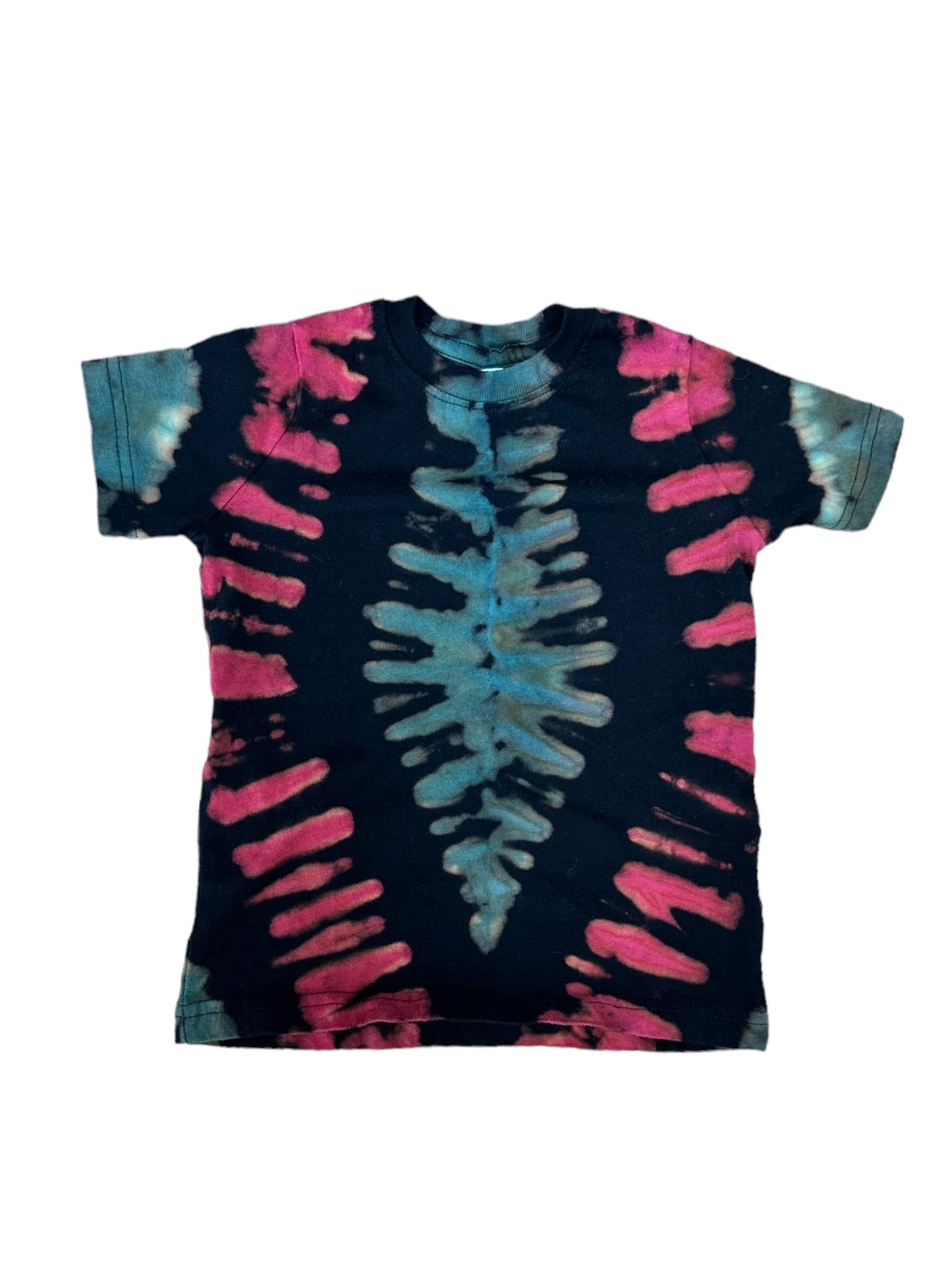 Toddler 3T Blue and Pink Diamond Reverse Tie Dye Shirt