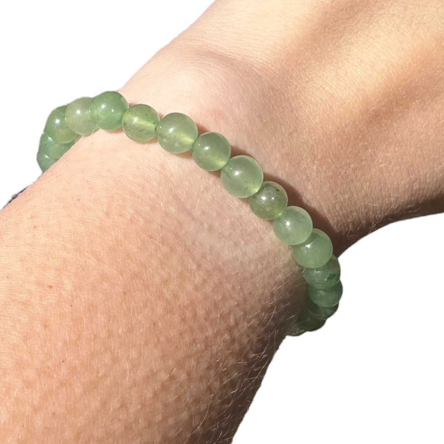 Green Aventurine Beaded Elastic Crystal Bracelet