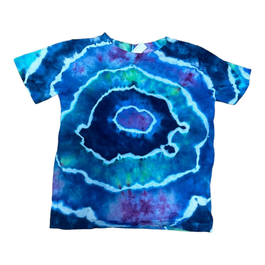 Toddler 2T Blue and Green Geode Ice Dye Tie Dye Shirt