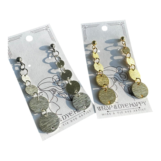 Silver | Gold Hypoallergenic Medallion Dangle Earring