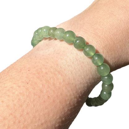 Green Aventurine Beaded Elastic Crystal Bracelet