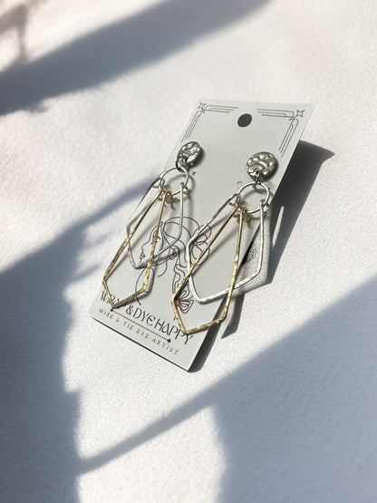 Sterling Silver | 14KT Gold Filled Dangle Wire Earrings