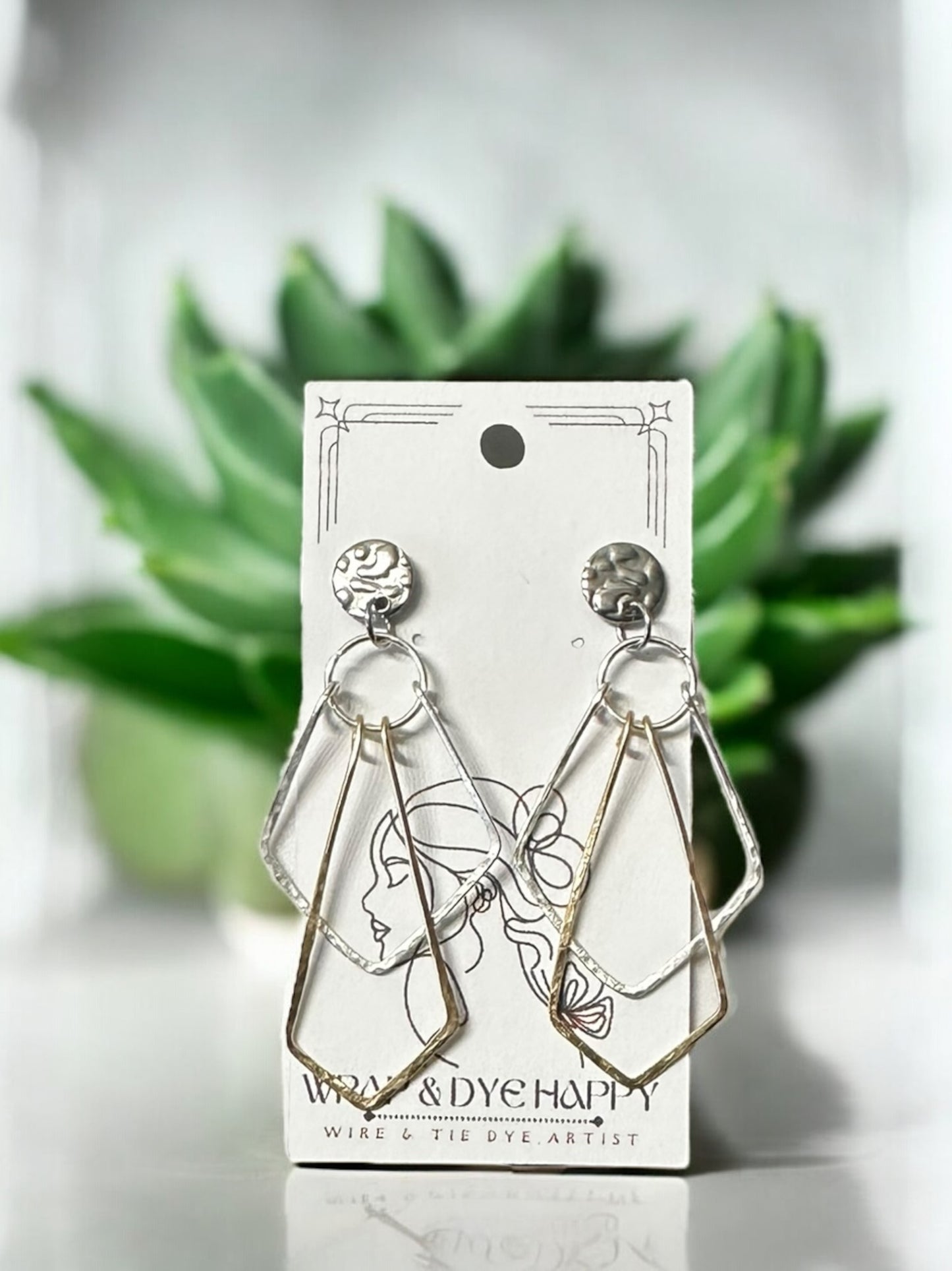 Sterling Silver | 14KT Gold Filled Dangle Wire Earrings