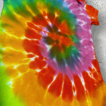 Infant 18 Months Neon Rainbow Tie Dye Onesie