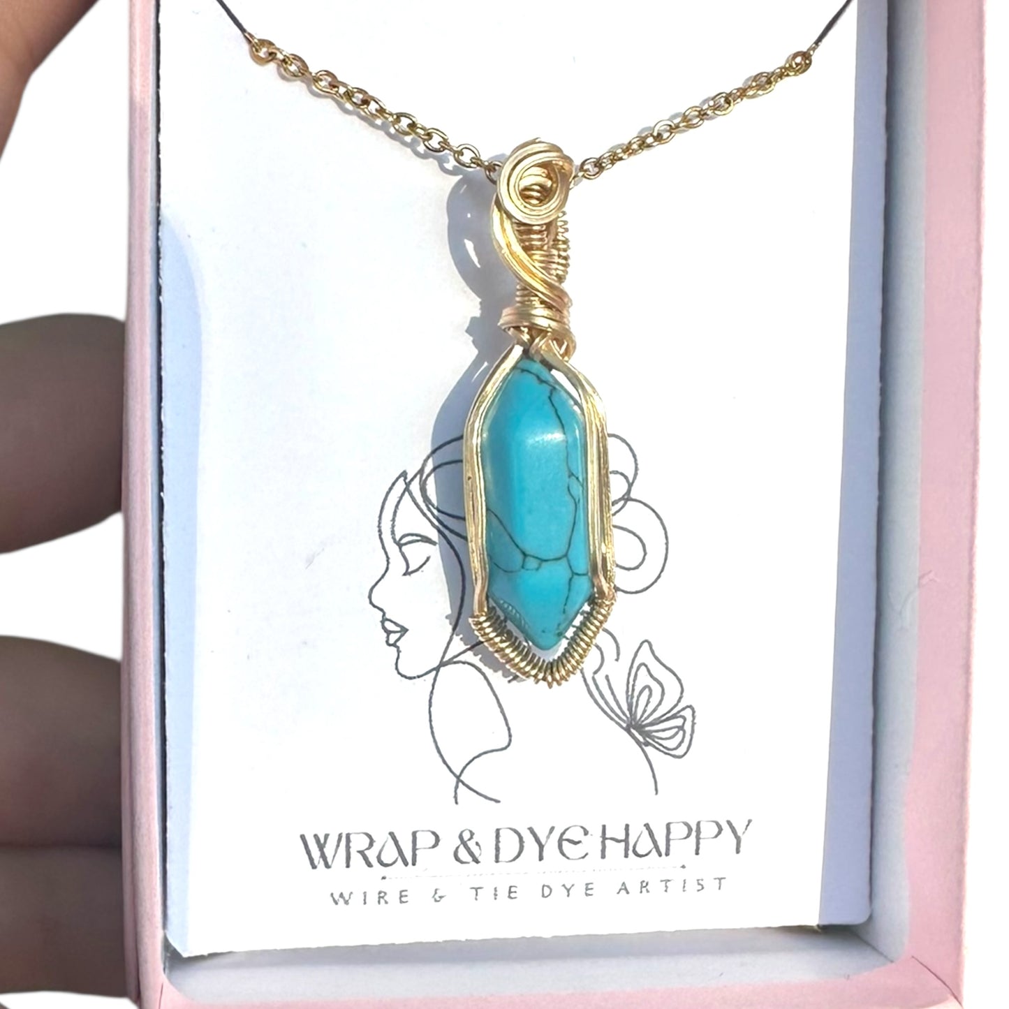 Sterling Silver | 14KT Gold Filled Turquoise Mini Bezel Pendant
