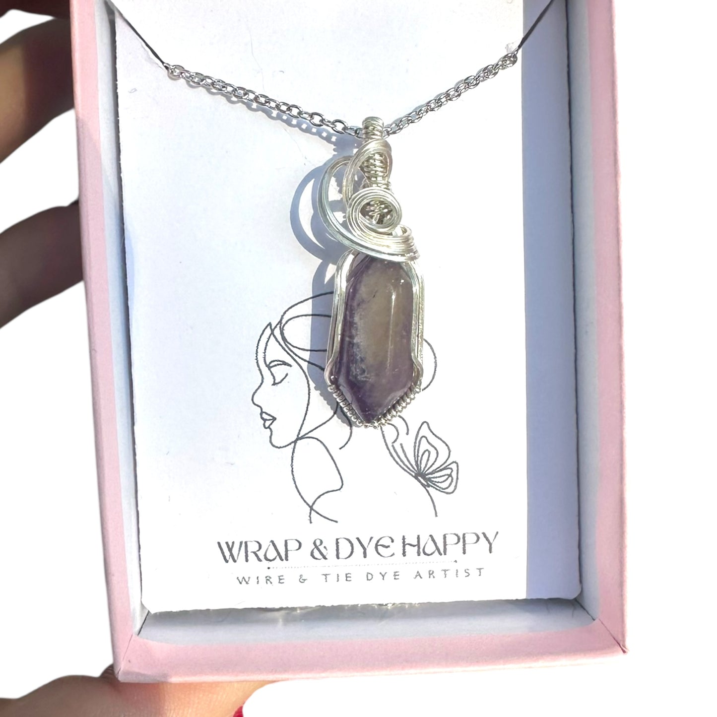 Sterling Silver | 14KT Gold Filled Amethyst Mini Bezel Pendant