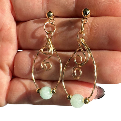 Sterling Silver | 14KT Gold Filled Hypoallergenic Crystal Teardrop Dangle Earring