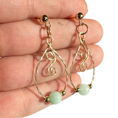 Sterling Silver | 14KT Gold Filled Hypoallergenic Crystal Teardrop Dangle Earring