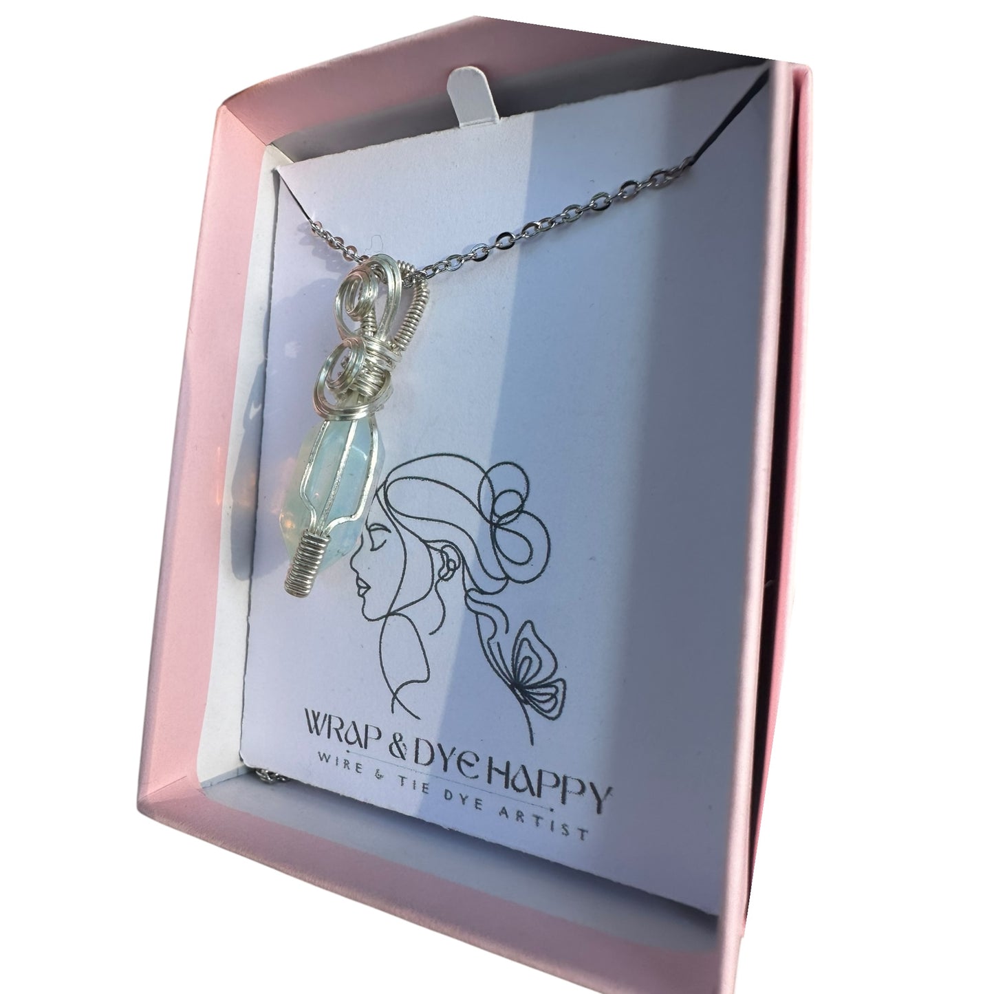Sterling Silver | 14KT Gold Filled Opalite Mini Bezel Pendant