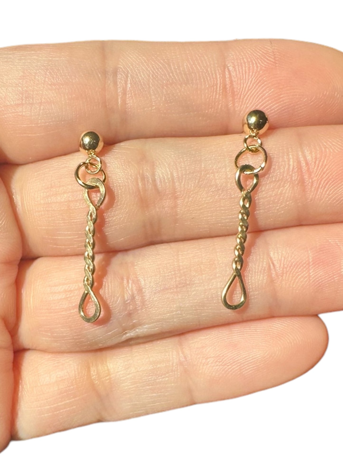 Sterling Silver | 14KT Gold Filled Twisted Wire Earrings
