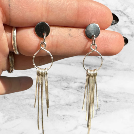 Sterling Silver | 14KT Gold Filled Hypoallergenic Dangle Wire Earring