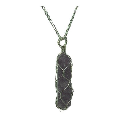 Sterling Silver | 14KT Gold Filled Lepidolite Wire Caged Pendant