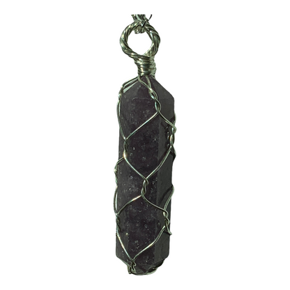 Sterling Silver | 14KT Gold Filled Lepidolite Wire Caged Pendant