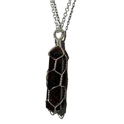 Sterling Silver | 14KT Gold Filled Caged Tiger's Eye Pendant