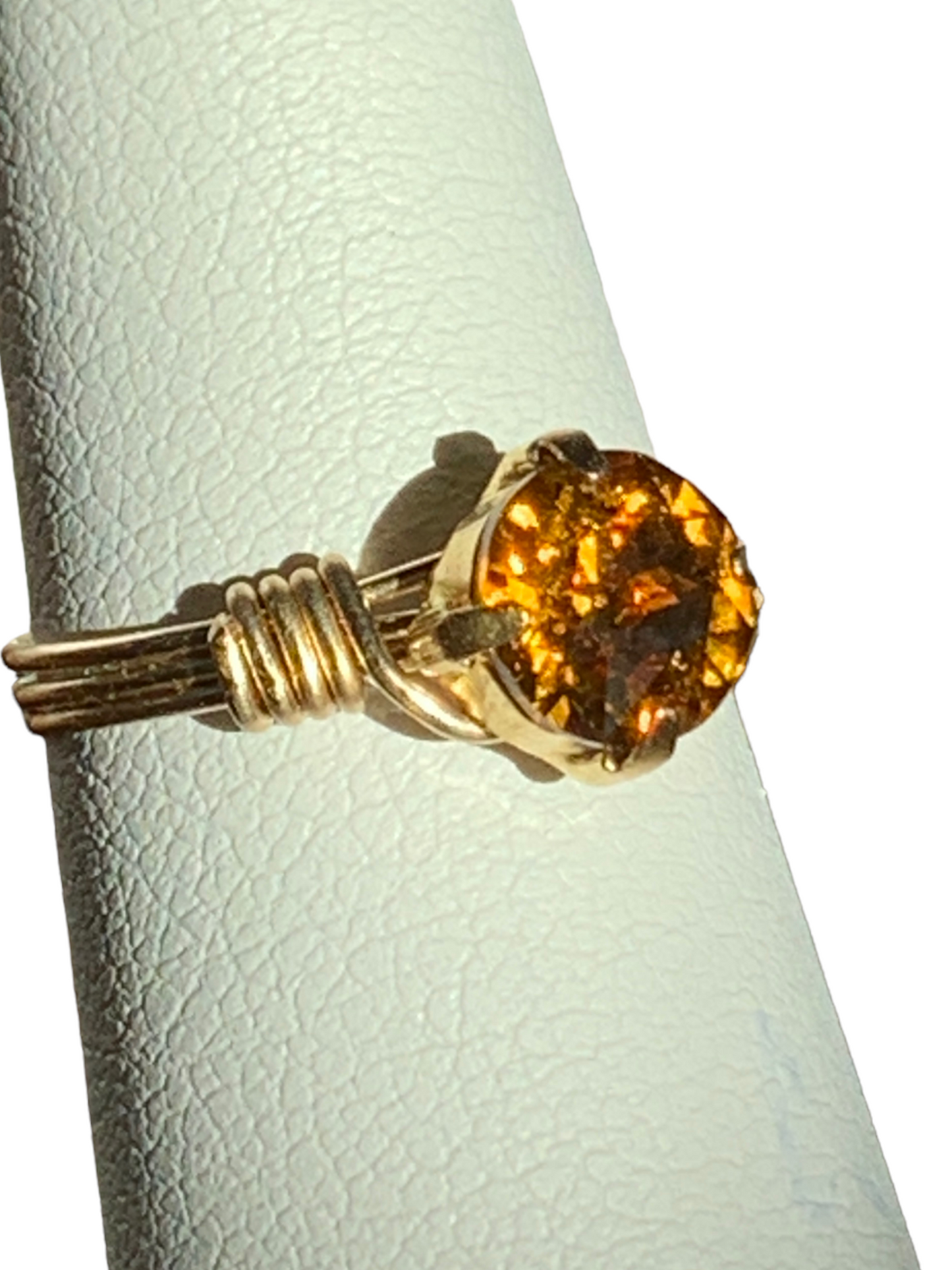 Sterling Silver | 14KT Gold Filled Topaz Crystal Ring