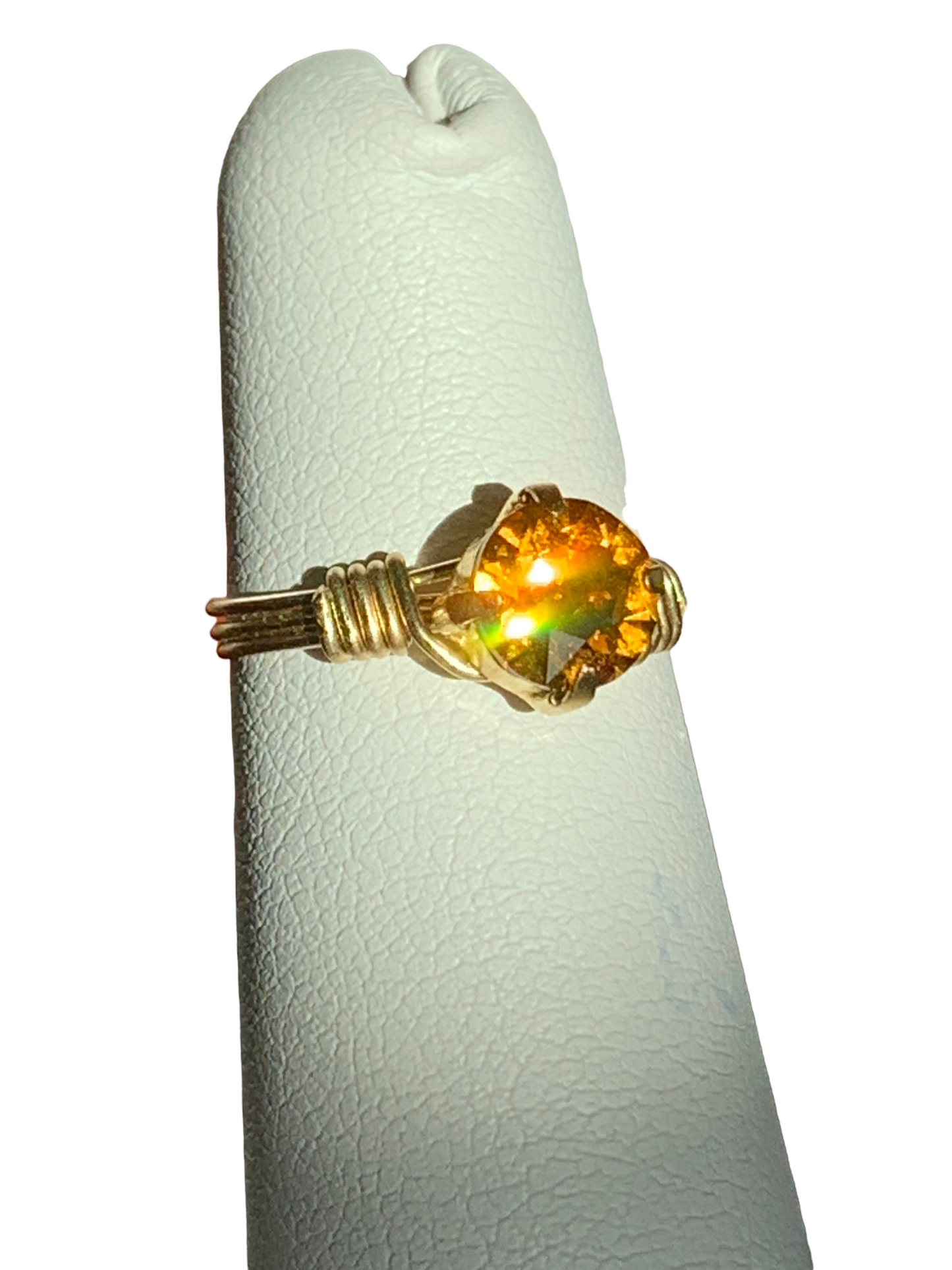 Sterling Silver | 14KT Gold Filled Topaz Crystal Ring