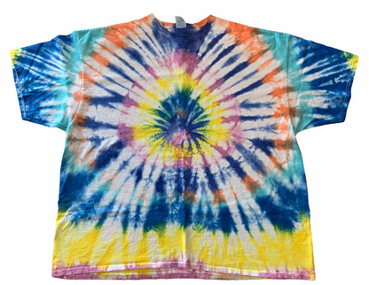 Adult 4XL Circle Diamond Tie Dye Shirt