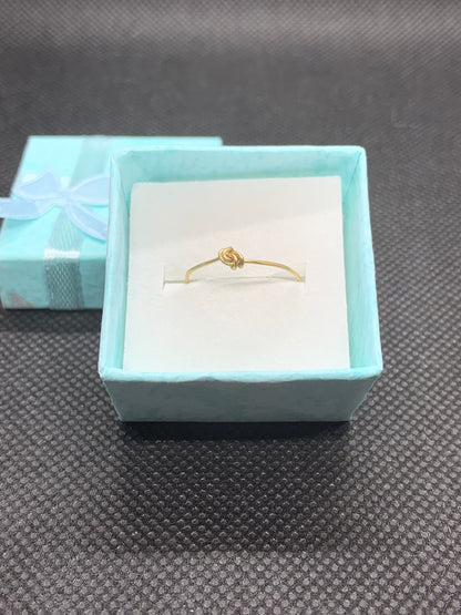 Sterling Silver | 14KT Rolled Rose Gold | 14KT Rolled Gold Forget Me Knot Wire Ring
