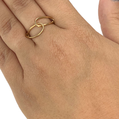 Sterling Silver | 14KT Gold Filled Wire Infinity Loop Simple and Minimalistic Wire Ring