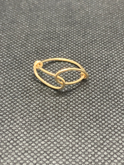 Sterling Silver | 14KT Gold Filled Wire Infinity Loop Simple and Minimalistic Wire Ring