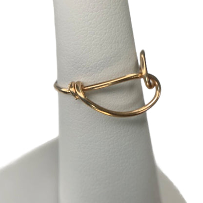 Sterling Silver | 14KT Gold Filled Wire Infinity Loop Simple and Minimalistic Wire Ring