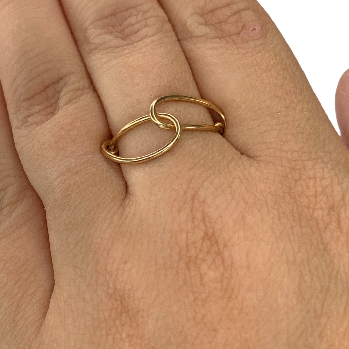 Sterling Silver | 14KT Gold Filled Wire Infinity Loop Simple and Minimalistic Wire Ring